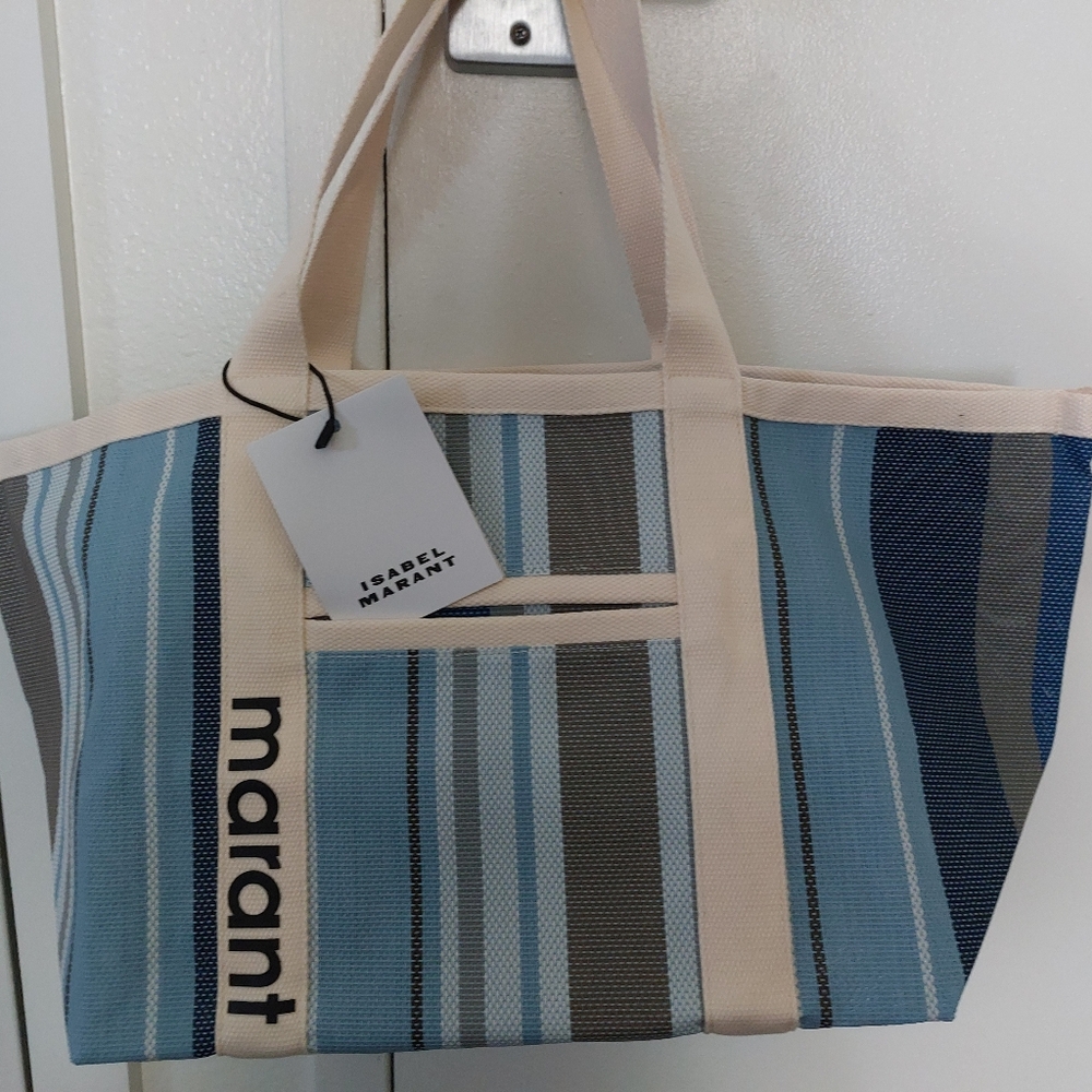 Isabel Marant Oversize Woven Shoulder Tote Purse Bag NWT - Picture 2 of 5